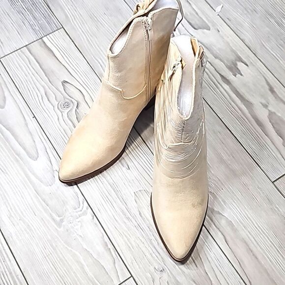 (13-3723)   Coutgo Women's  Western Khaki  Ankle Boots  Sz 7 - Picture 12 of 13